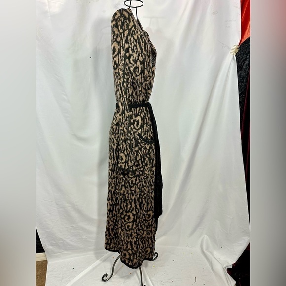 Moon River leopard print longline cardigan size S - Picture 6 of 8